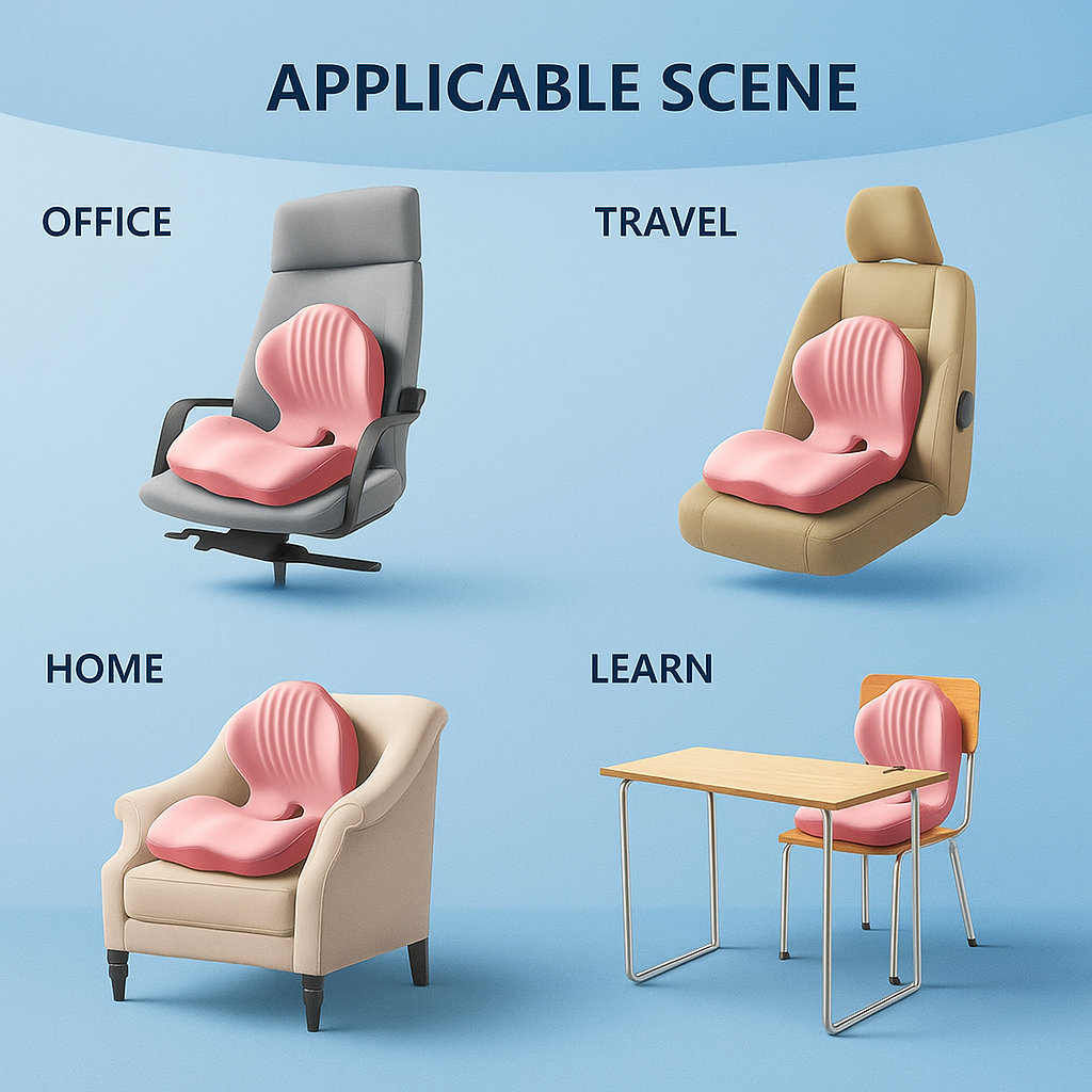 Ergonomic Memory Foam Seat Cushion
